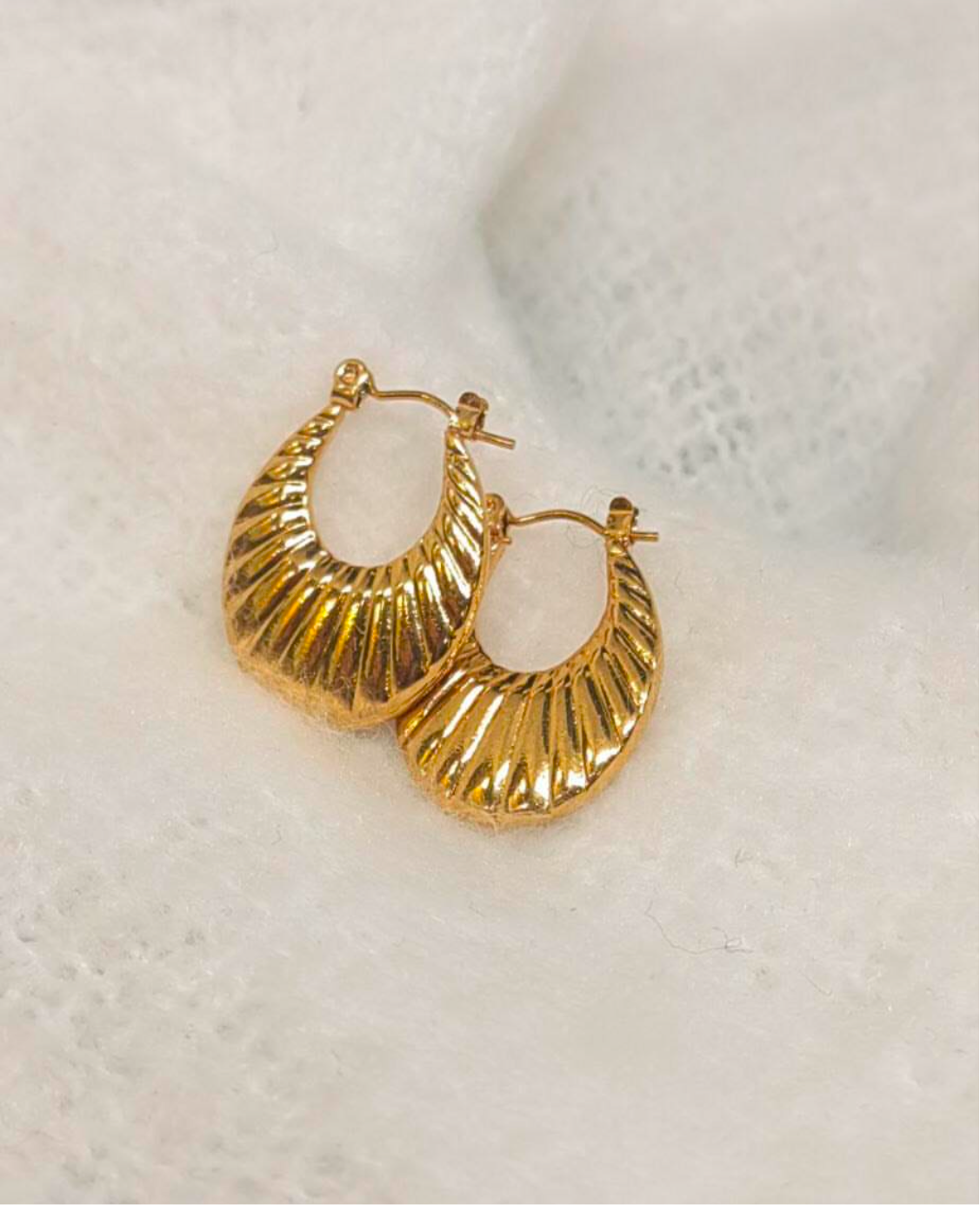 Oval Striped Hoops