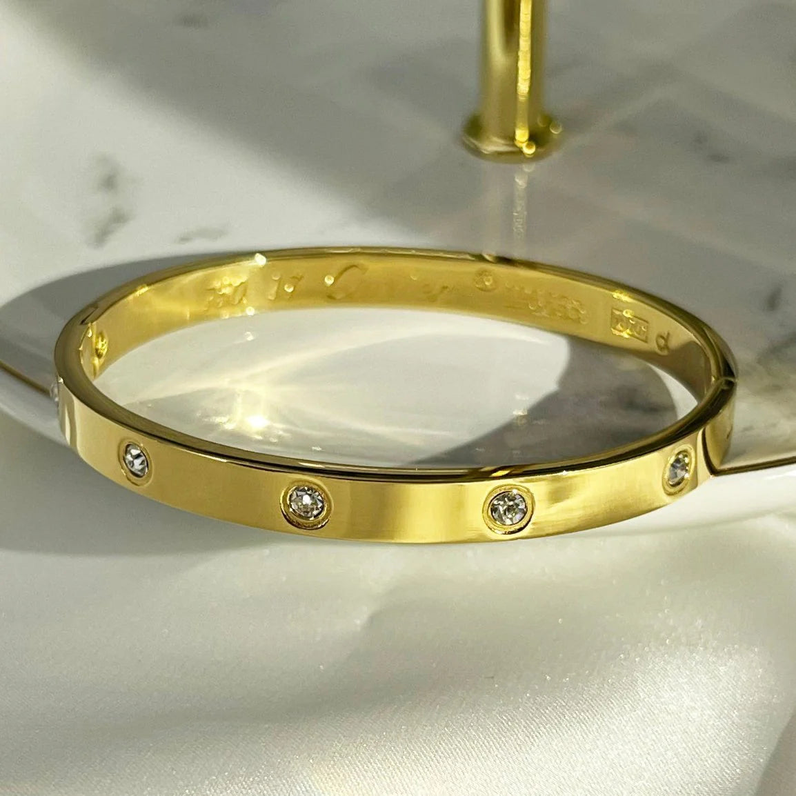 Stone Studden Cartier Bracelet