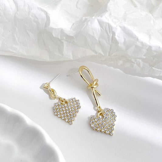 Studded Heart Earrings