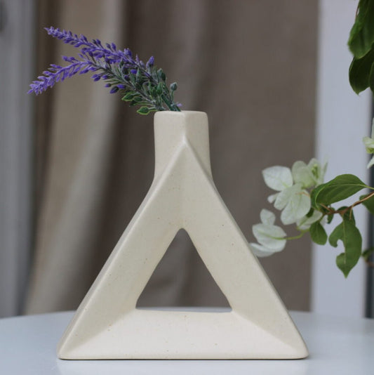 Hollow Triangle Vase