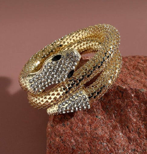 Studded Snake Wrap Around Bracelet