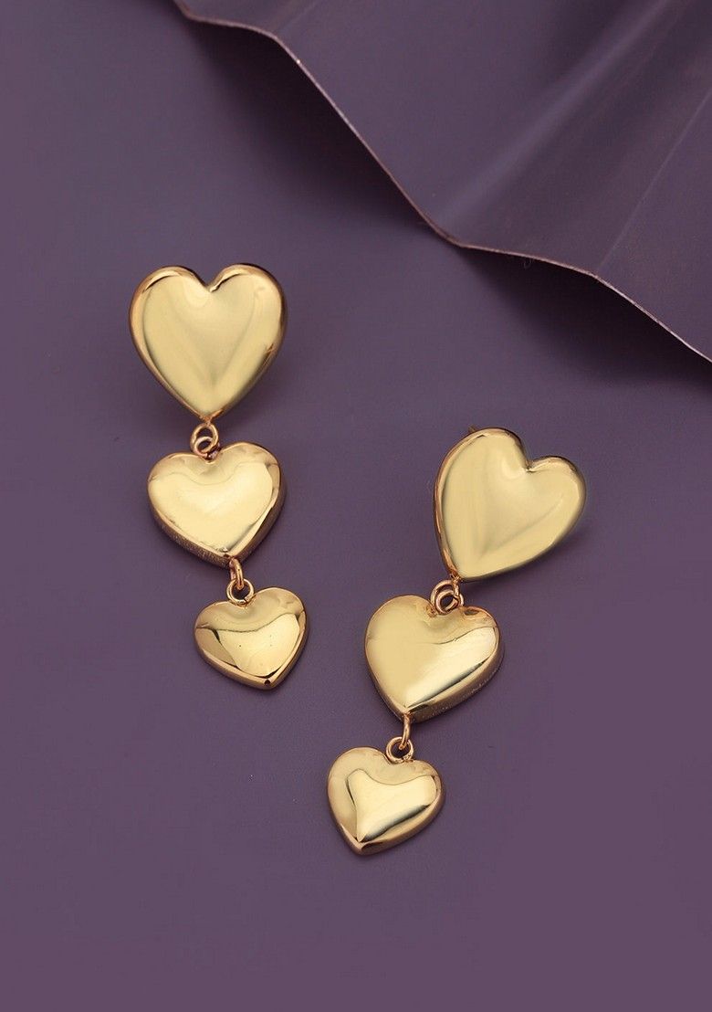 Classic Heart Drop Earrings