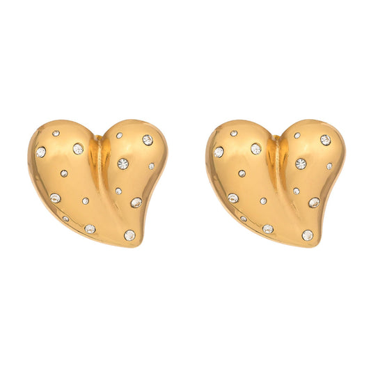 Priya - Jazzy Heart Studs